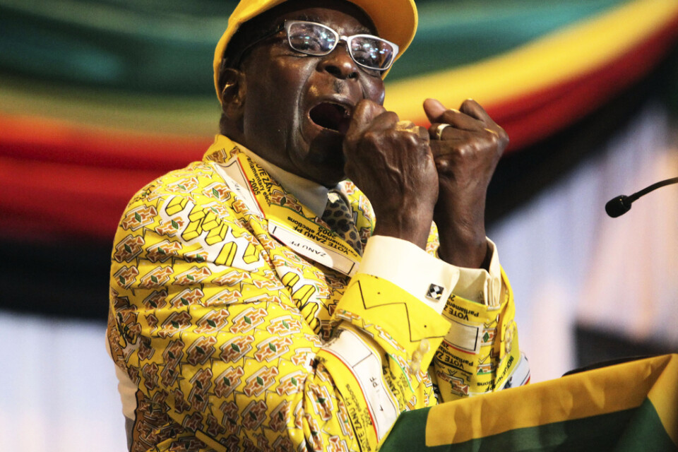 Zimbabwes förre president Robert Mugabe. Arkivbild.