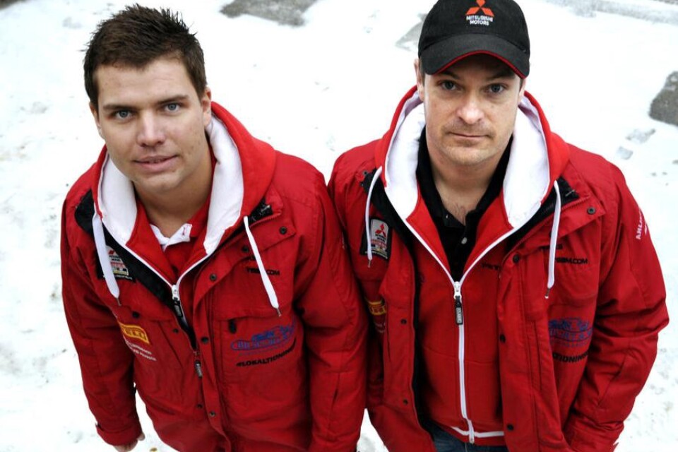 Kronobegare som siktar på guld i SM-serien är föraren Patrik Johansson och kartläsaren Jesper Johansson.