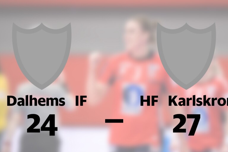 HF Karlskrona segrare borta mot Dalhems IF