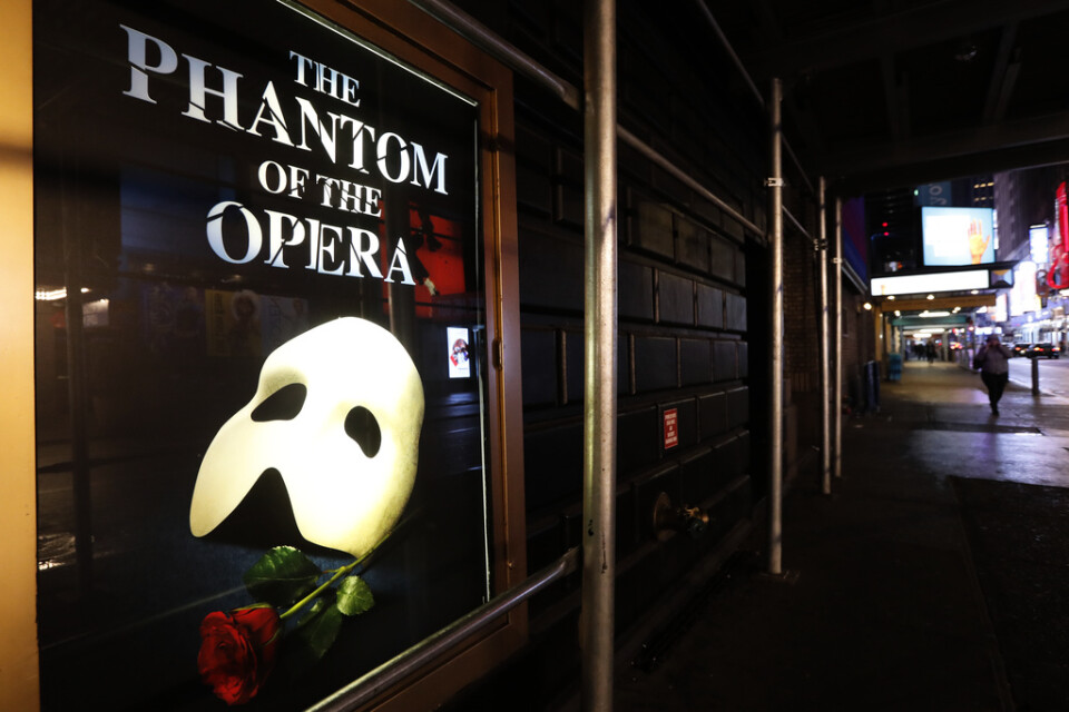 I 35 år har "Fantomen på operan" spelats på Majestic Theatre i New York. Arkivbild.