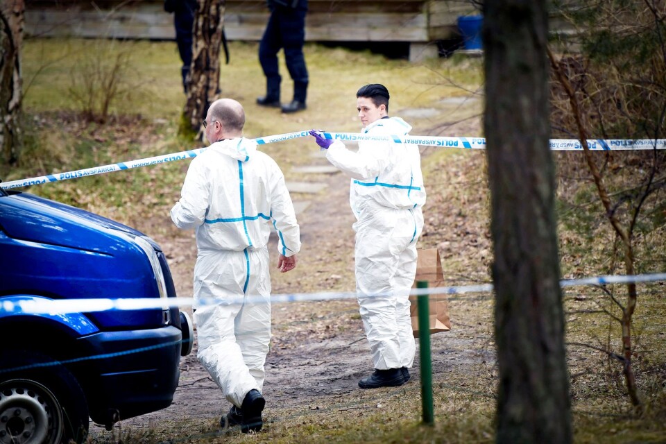 Kvinnan dödades i en villa i Åhus.