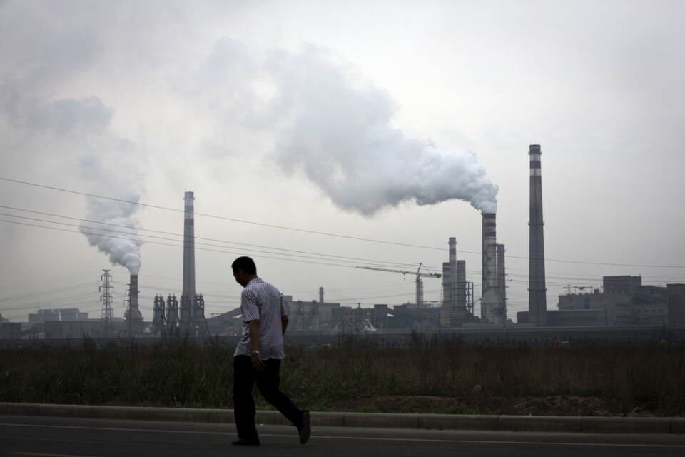 Ett stålverk i Tianjin i Kina. Arkivfoto.