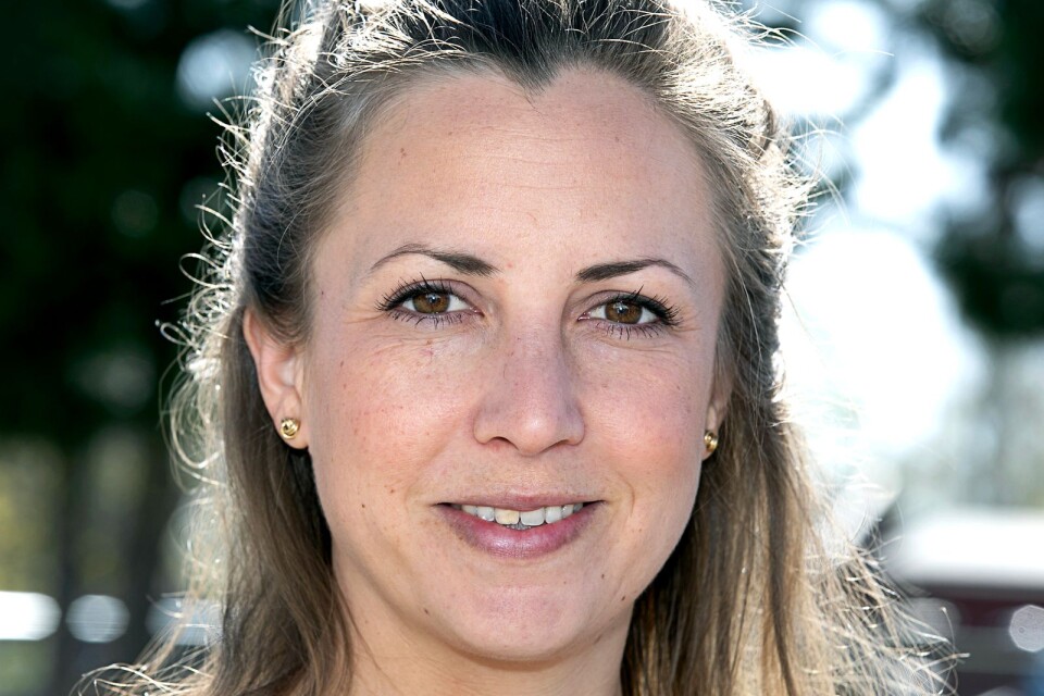 Katarina Sandberg, projektkoordinator på Naturskyddsföreningen fanns på plats på skolan.
