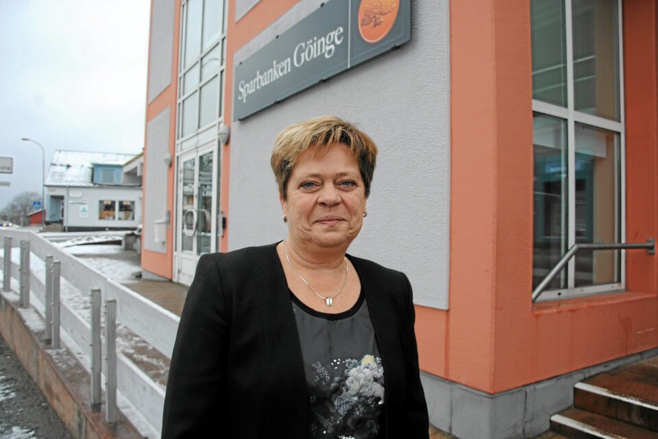 Evamarie Ekholm, vd Sparbanken Göinge. 	Foto: Arkiv