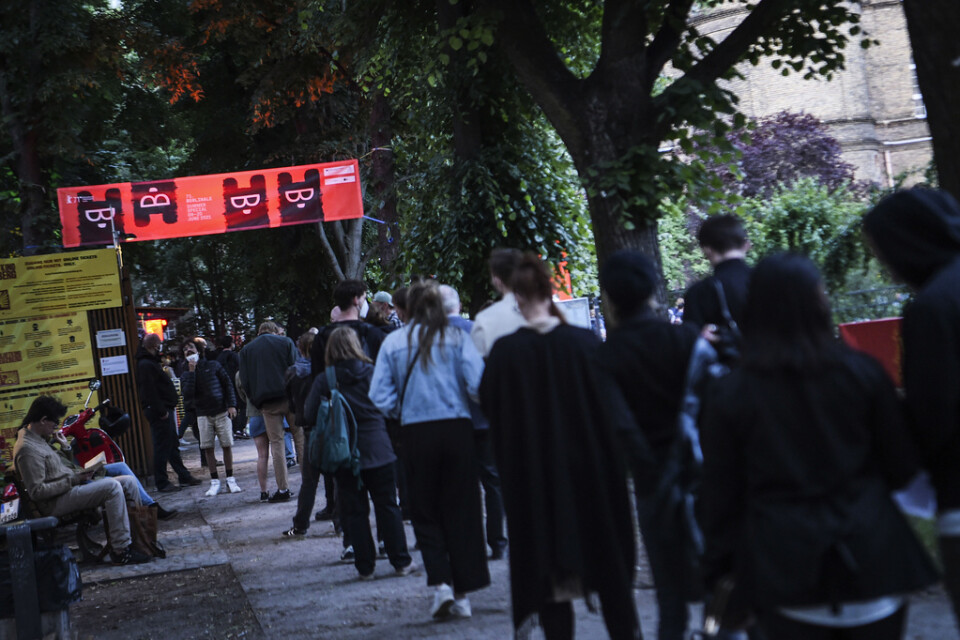 Berlins filmfestival 2021 hölls utomhus. Arkivbild.