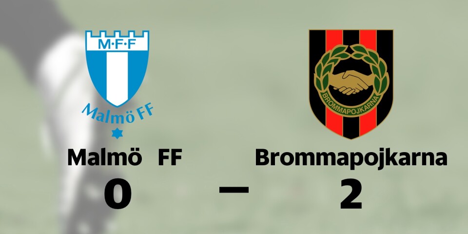 Seger för Brommapojkarna på bortaplan mot Malmö FF