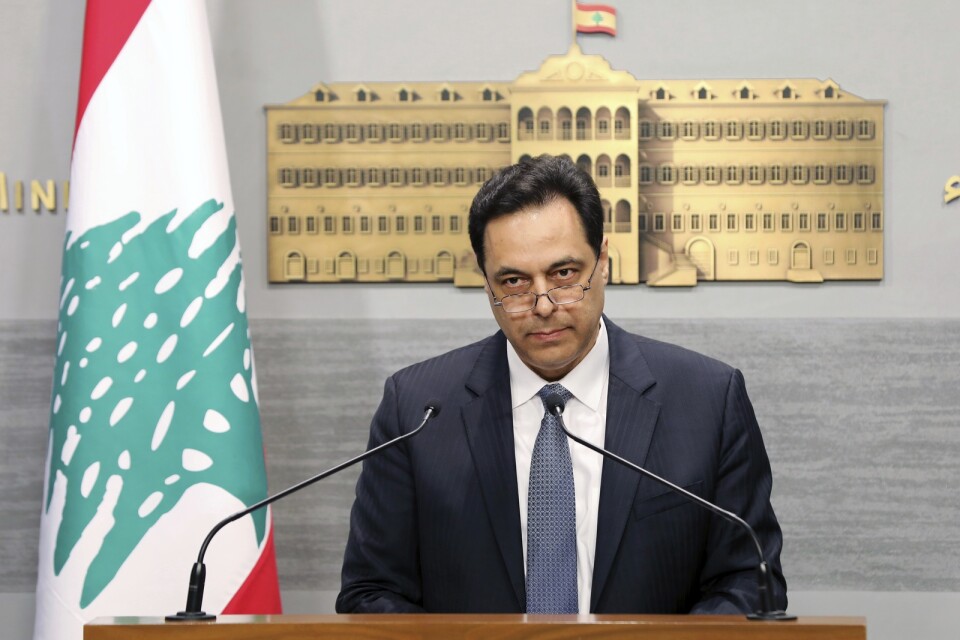 Libanons premiärminister Hassan Diab vill tidigarelägga landets parlamentsval
