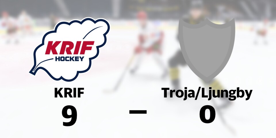 KRIF Hockey vann mot IF Troja/Ljungby