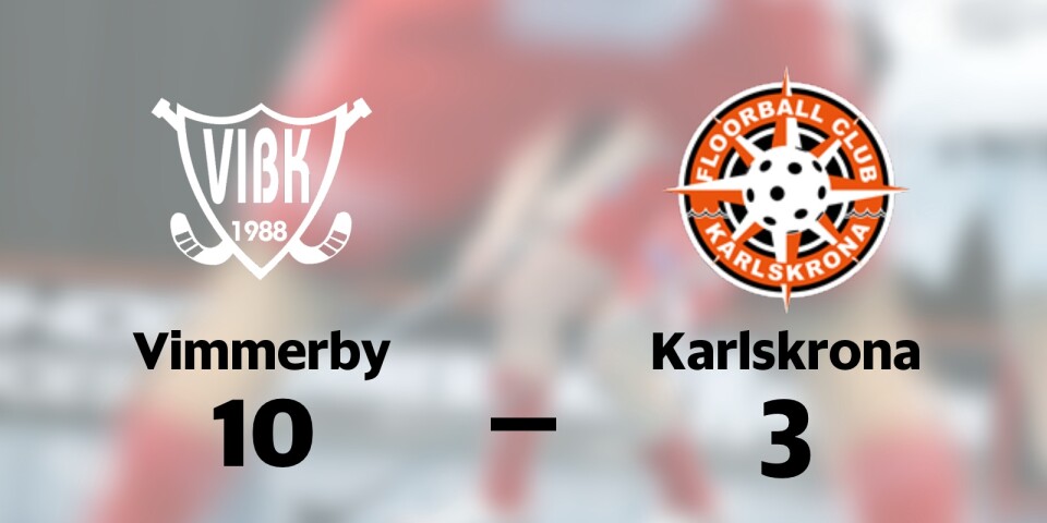 Vimmerby IBK vann mot FBC Karlskrona