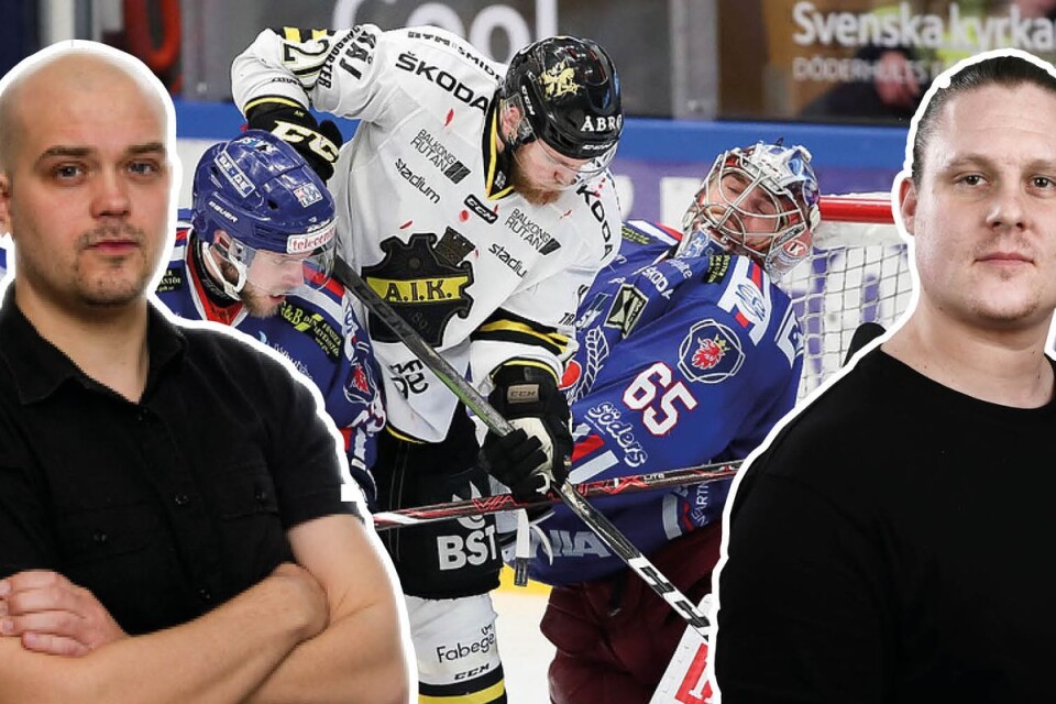 Christian Gustafsson och Jesper Hallberg bevakar avgörandet av den hockeyallsvenska finalen.