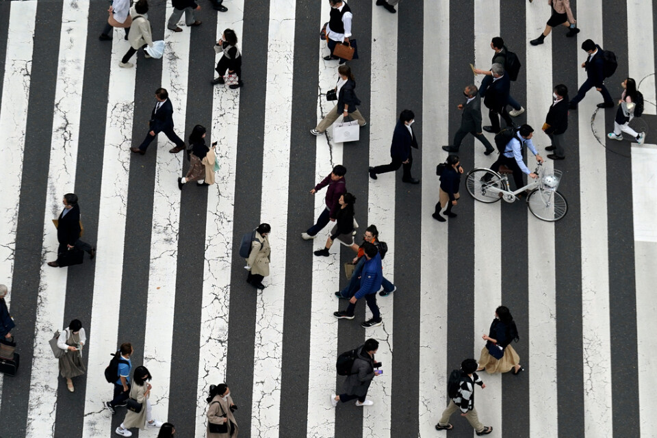 Den japanska befolkningen blir bara äldre. Arkivbild.