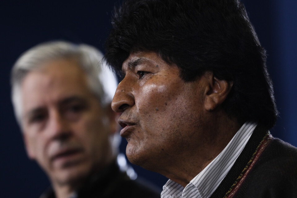 Bolivias president Evo Morales avgår.