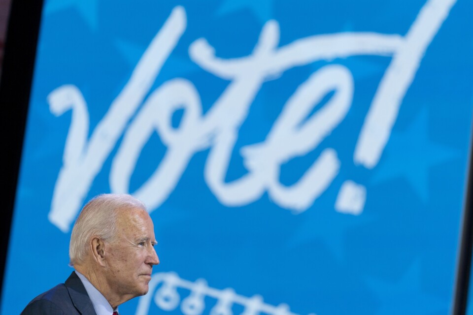 USA:s president Joe Biden vill göra det lättare att rösta. Arkivbild.