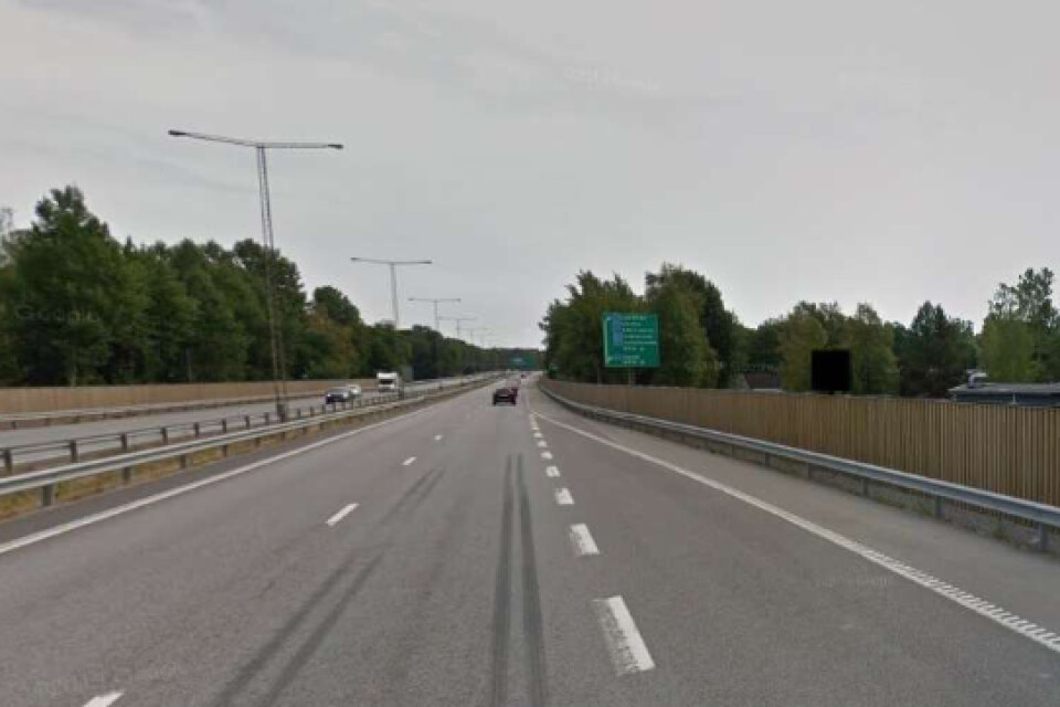 Skylten var tänkt att placeras i Öjaby nära riksväg 25 och skulle ses av trafikanter på väg in till Växjö centrum. Foto från kommunens bygglovshandlingar