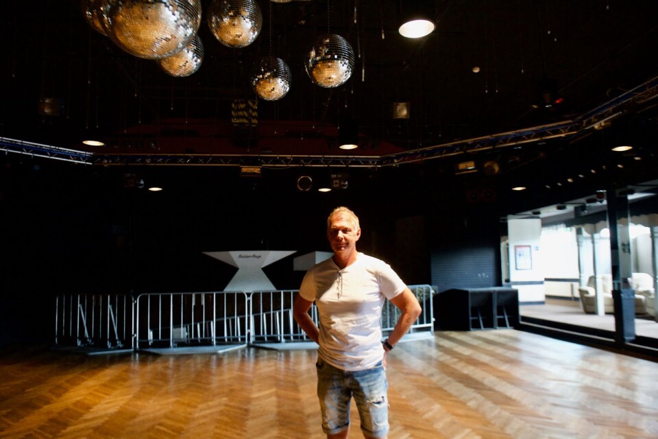 Dansbanan där bland annat artisterna De Vet Du spelade för tre till fyra år sedan. ”Vi brukar alltid ha ett dragplåster till 15-18-kvällarna”, säger Stefan Blomdahl.