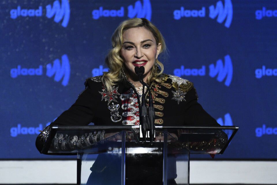 Madonna har ställt in en konsert på grund av en knäskada. Arkivbild.