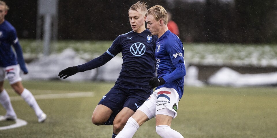 TFF i match mot Malmö FF i U19-serien i början av december.