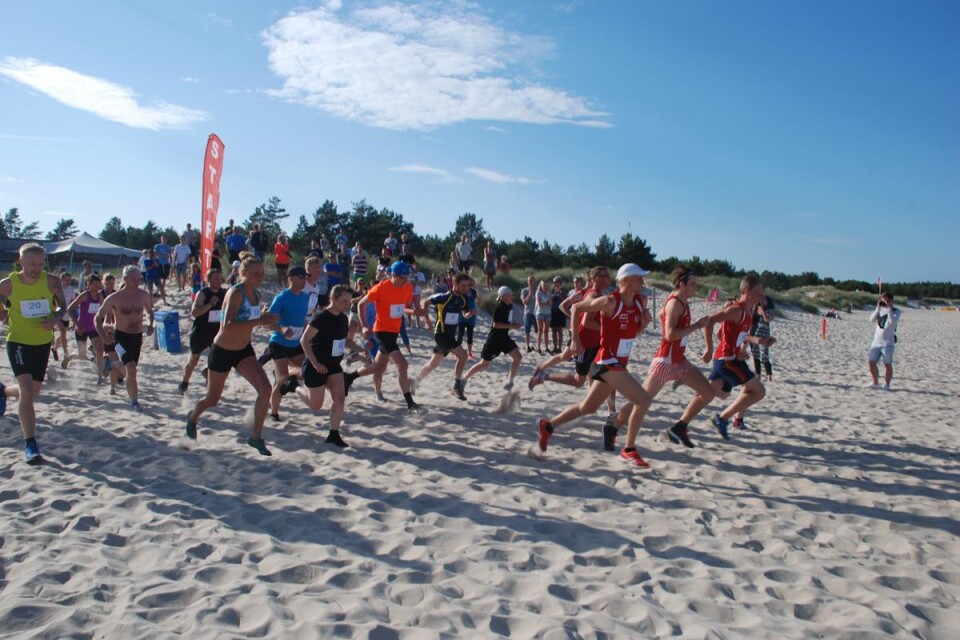 Den 29 juni väntar löpning i sand och vatten när startskottet går för Böda Beach Run.