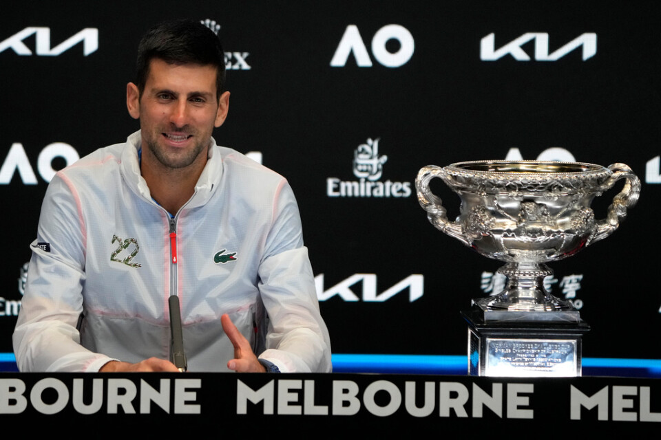 Novak Djokovic spelade Australien Open-finalen skadad.