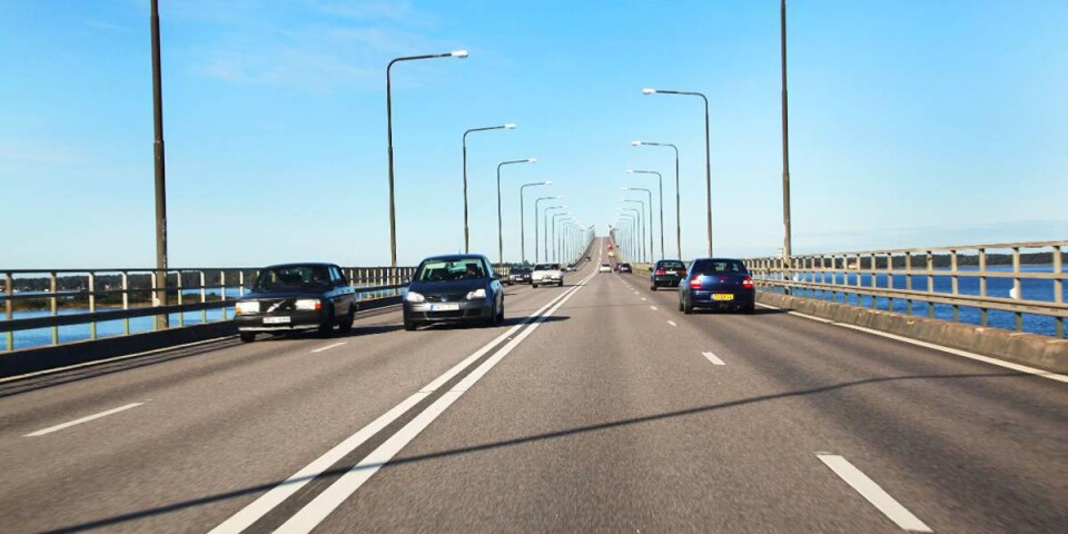 Tappade brädor stör trafiken på Ölandsbron. Bilden är från ett annat sammanhang.