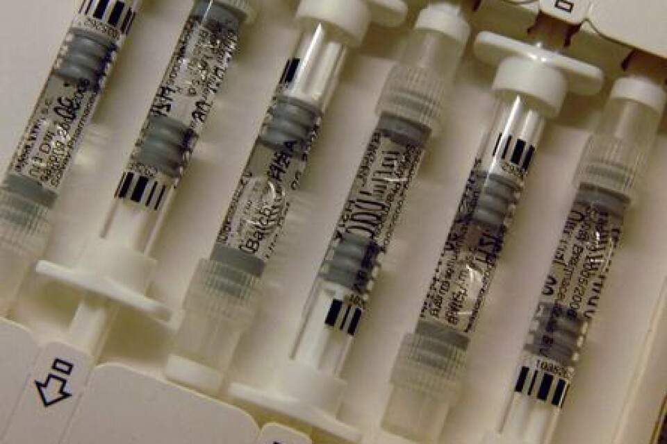 Influensavaccineringen skulle ha inletts den 8 oktober, men har i år blivit försenad. Nästa vecka bör dock alla vårdcentraler i Skåne ha fått in vaccinet. Bild: Scanpix