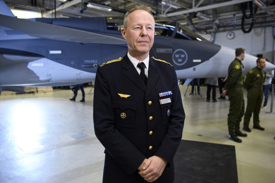 Flygvapenchefen Carl-Johan Edström. Arkivbild.
