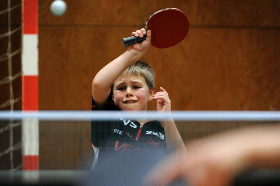 Talang Frejs Truls Möregårdh är bara åtta år, men så duktig att han nådde final i pojkar 11.