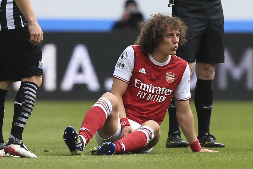 Mittbacksveteranen David Luiz lämnar Arsenal efter säsongen. Arkivbild.