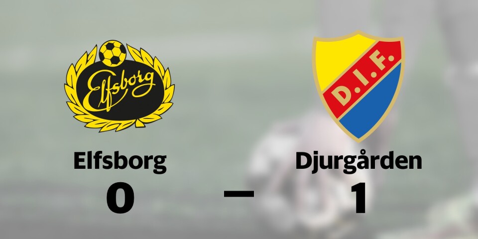 Elfsborg får fortsätta jaga seger efter förlust mot Djurgården