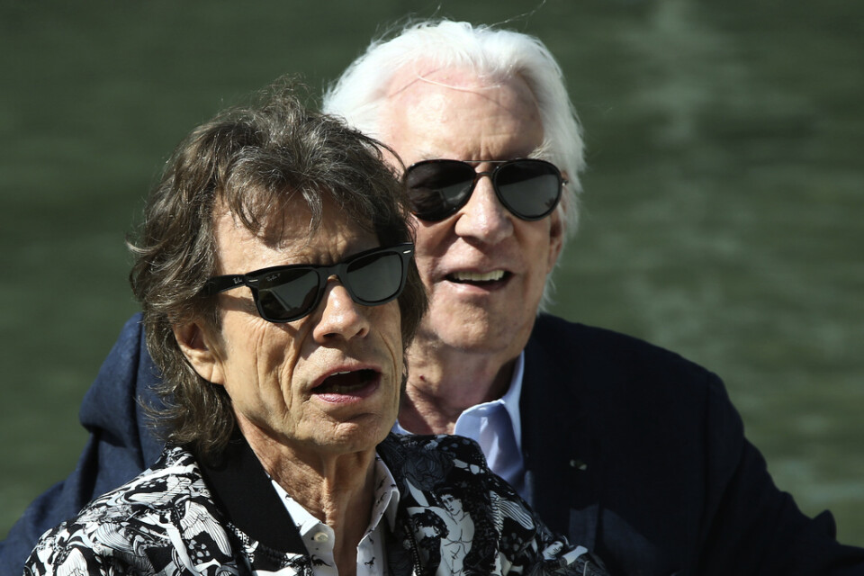 Mick Jagger och Donald Sutherland är båda med i filmen "The Burnt Orange Hersey".
