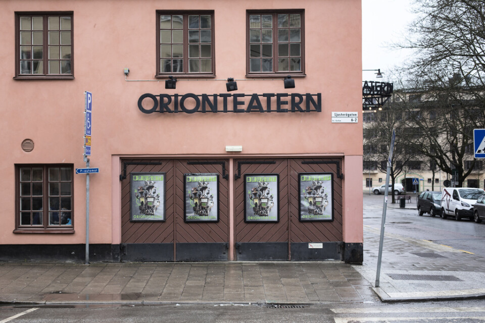 Orionteatern tvingas ställa in föreställningar efter en olycka. Arkivbild.