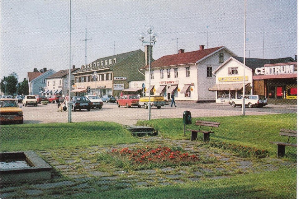 Foto på centrala Svenljunga förr. Foto: privat