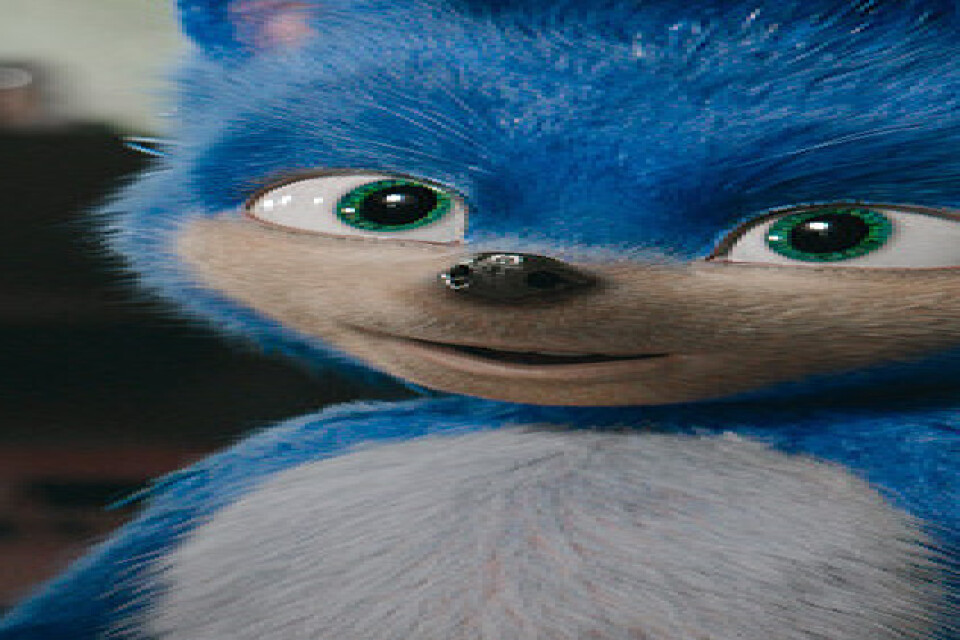 Den animerade igelkotten Sonic. Pressbild.