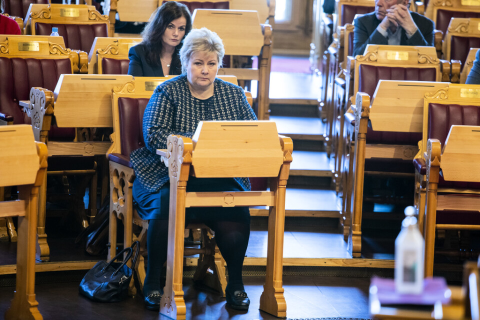 Norges statsminister Erna Solberg har begärt och fått utökade befogenheter av stortinget.