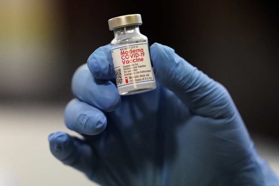 Modernas vaccin mot covid-19, här på en vaccinklinik i Salt Lake City, USA. Arkivbild.
