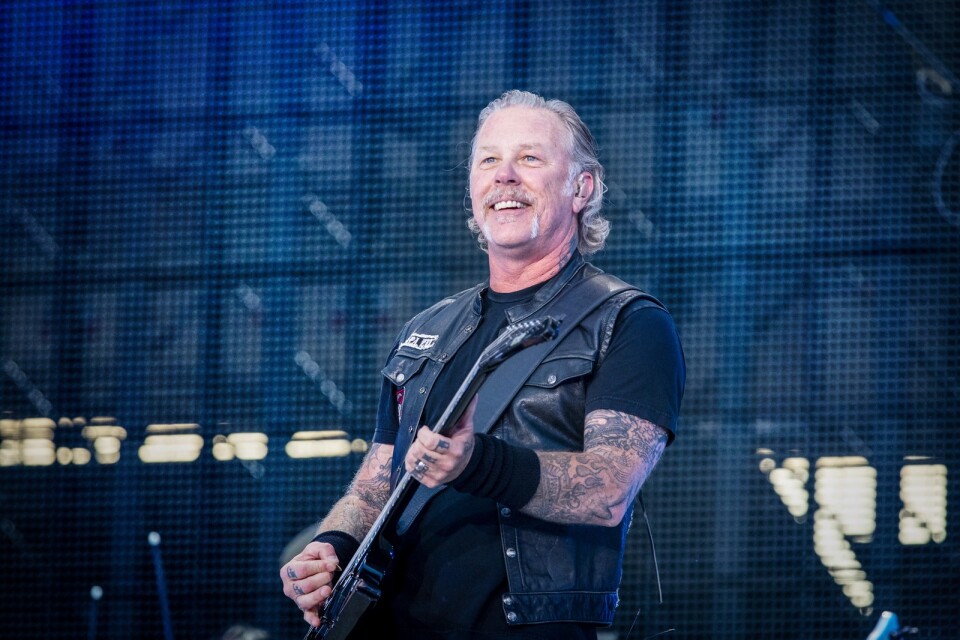 Metallicas frontman James Hetfield. Arkivbild.