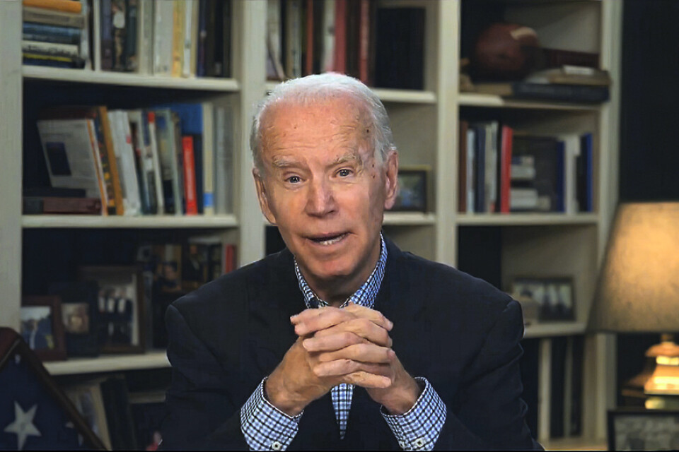 Den tidigare vicepresidenten Joe Biden tar ett steg närmare att bli Demokraternas presidentkandidat i höst. Arkivbild.