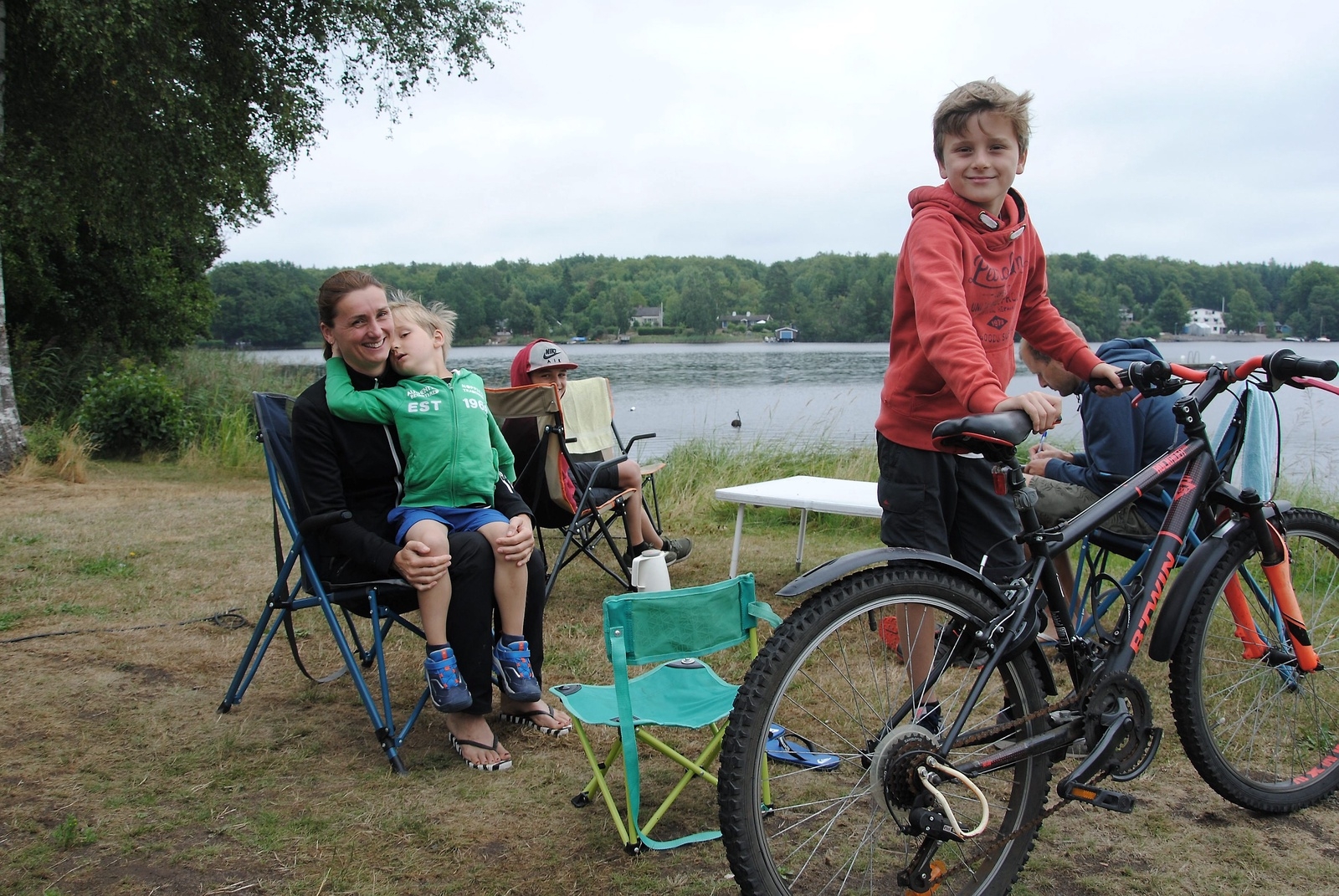 Familjen Gerritsen/Ensink från Holland på Immelns camping.