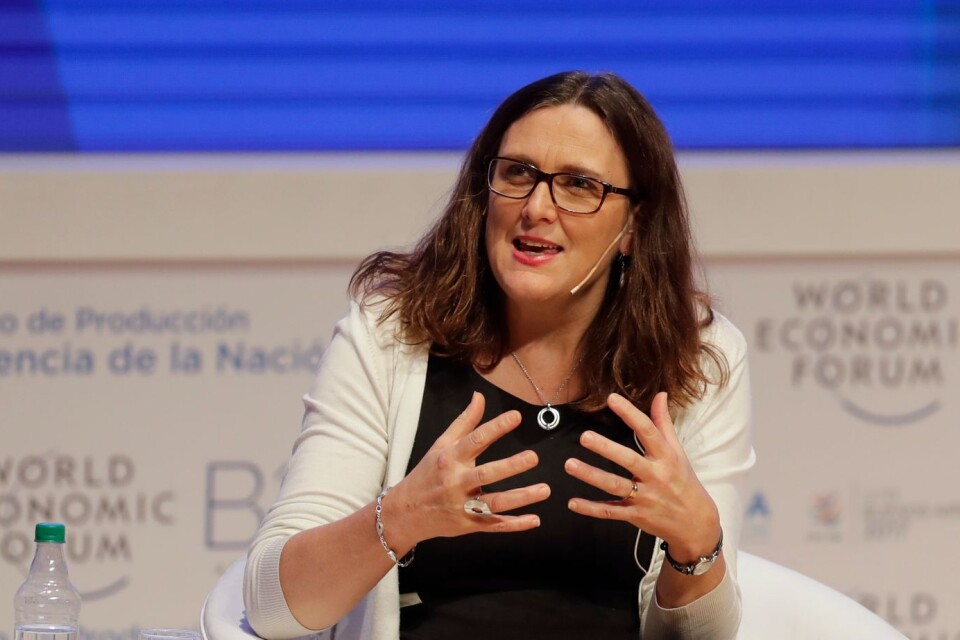 Handelskommissionär Cecilia Malmström.
