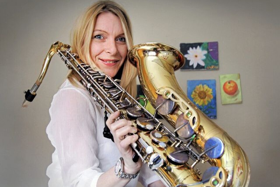 När Anna Wanselius hade bestämt sig för att flytta till USA tog hon saxofonen på ena axeln och ryggsäcken på den andra och planerade inte ens var hon skulle bo. Foto: Stefan Sandström