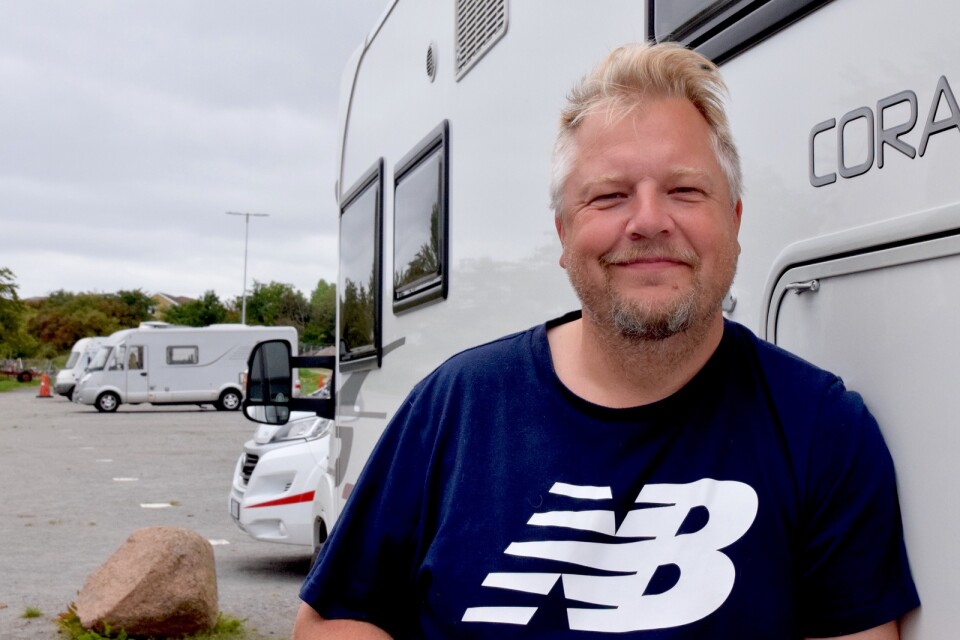 –  Det märks att husbilarna blivit fler. Man kan inte vara lika säker i år på att få en plats, som tidigare år, säger Thomas Holmer från Skellefteå.