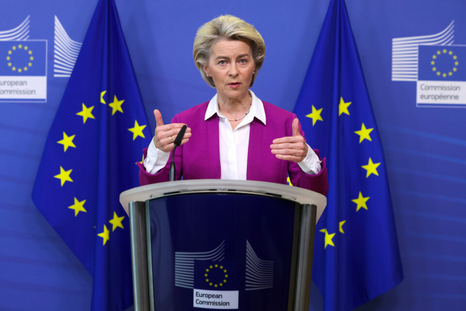EU-kommissionens ordförande Ursula von der Leyen.