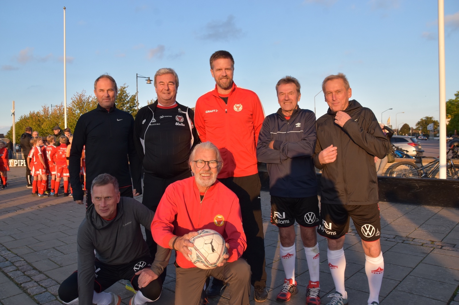 Kalmar FF Oldboys var självklart på plats.