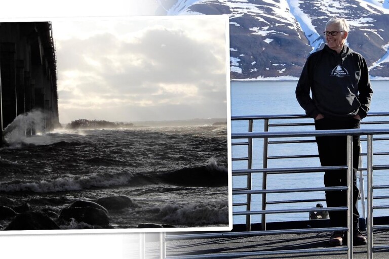 Ett kyligt och blåsigt Kalmarsund – det blev motivet på Sunes vinnarbild