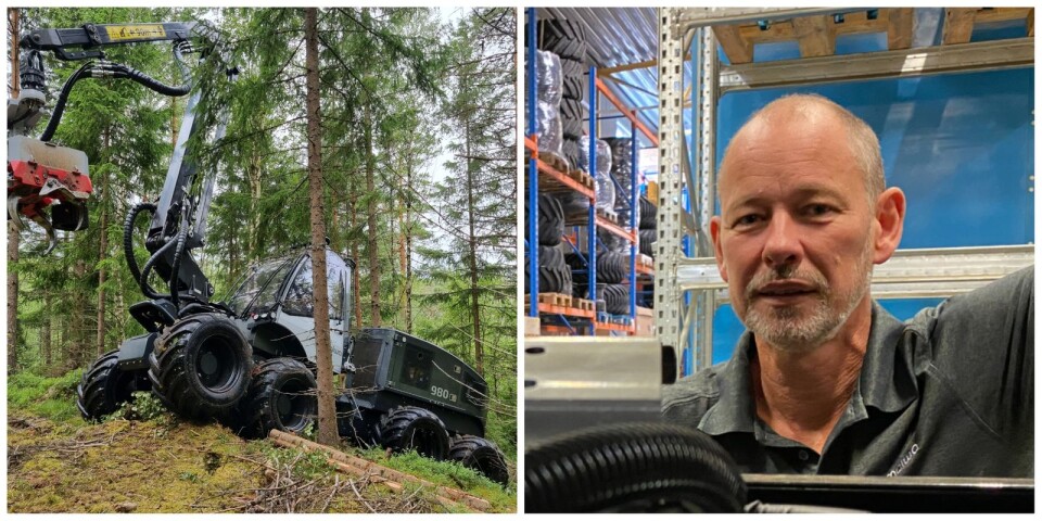 Företag i Sjuhärad först i världen med eldriven skogsmaskin – köpare ivriga