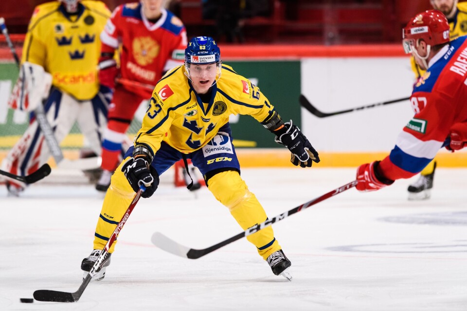 Malmös och Tre Kronors forward Fredrik Händemark är en av åtta spelare från svenska klubbar som skrivit NHL-kontrakt. Något som svensk ishockey, tack vare en avtalsförlängning i förra veckan, kompenseras för. Arkivbild.