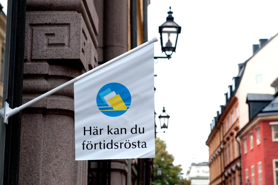 Förtidsröstandet ökar i Sverige.
