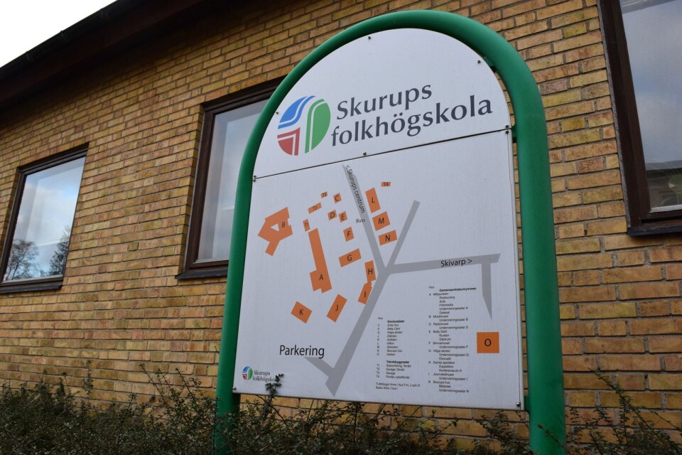 Skurups folkhögskola, liksom de i Glimåkra och Furuboda, är några av de skånska folkhögskolor som kan påverkas av de ändrade bidragen.