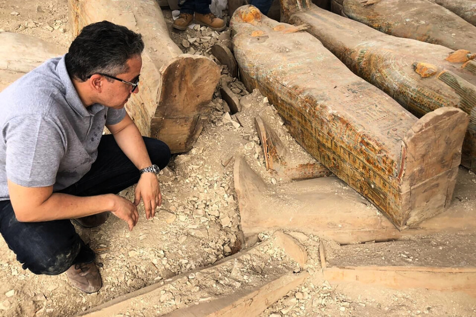 30 välbevarade kistor, omkring 3|000 år gamla, har hittats i dödens dal i Luxor i Egypten.