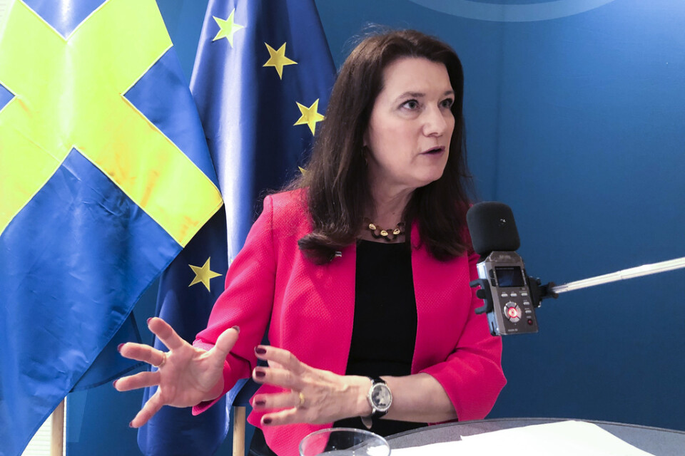 Utrikesminister Ann Linde (S) kallar Belarus nedtvingande av en EU-flight mellan Aten och Vilnius, för att gripa en regimkritisk journalist, för oerhört. Arkivbild.